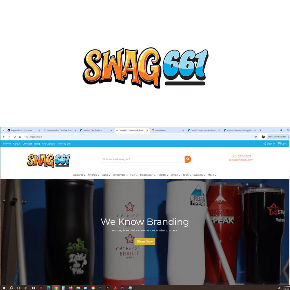 Swag Logo and Website